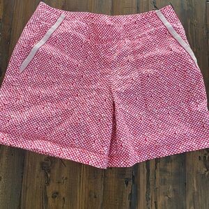 EUC Cabi Red Picnic shorts Sz 4 with side zipper